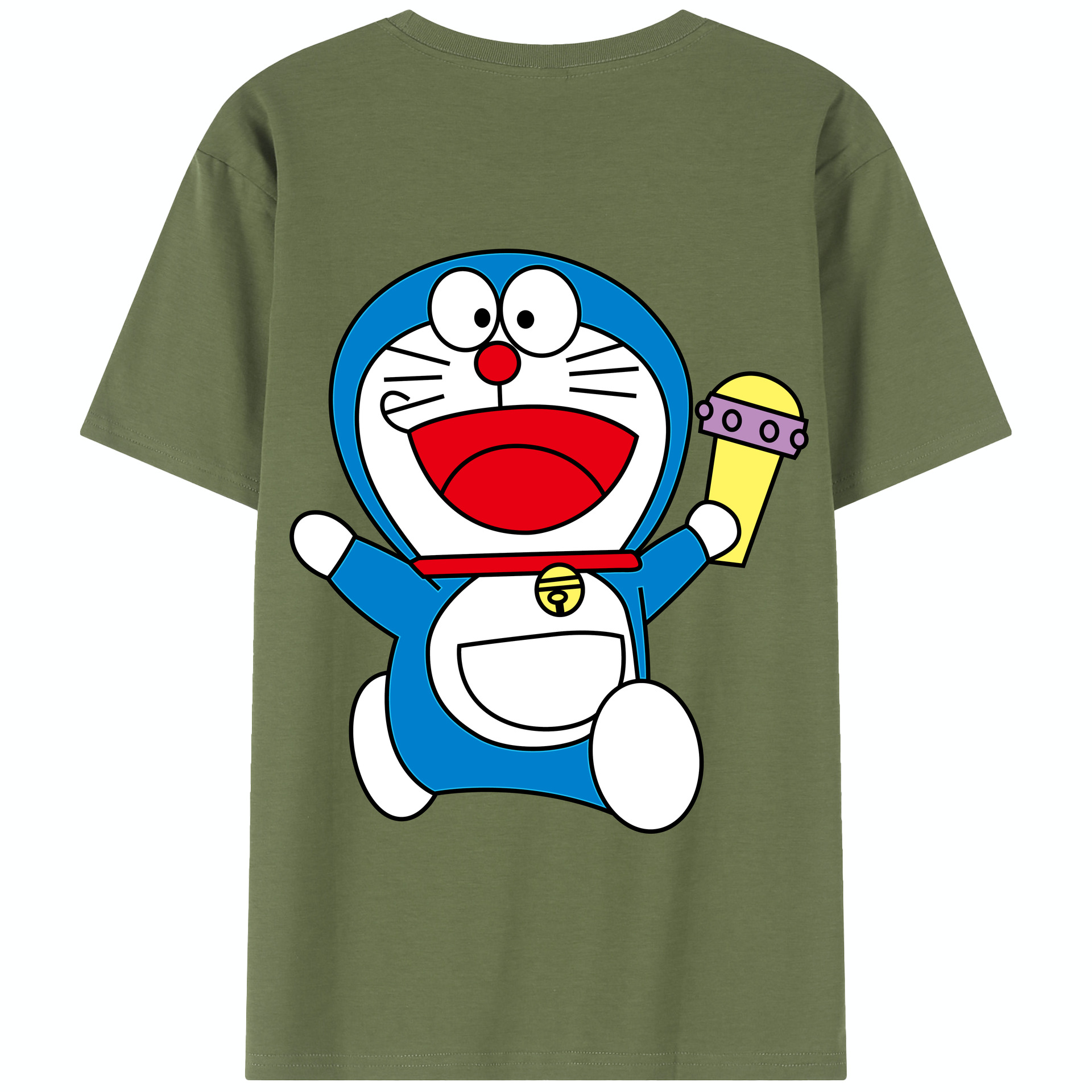 （画像用） ドラえもん Doraemon 綿100％半袖Tシャツ（背面プリント）